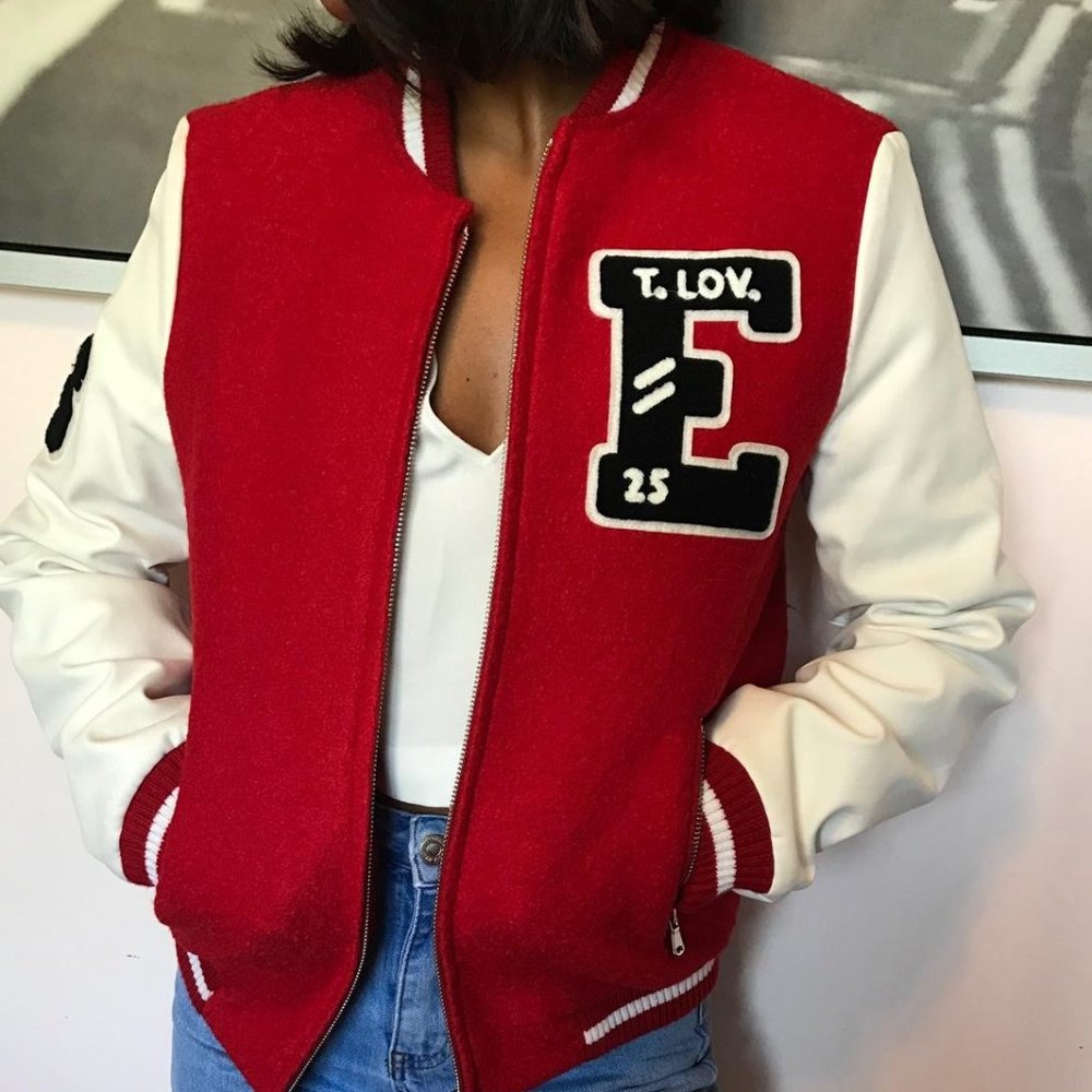 Zara Trafuluc Red Varsity Jacket - Picture 3 of 5